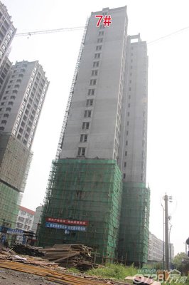 生态·白鹤湾七月工程快报 2#楼外墙粉刷圆满完成，匠心绘制城市天际线_潜江房市新动态_0728房网
